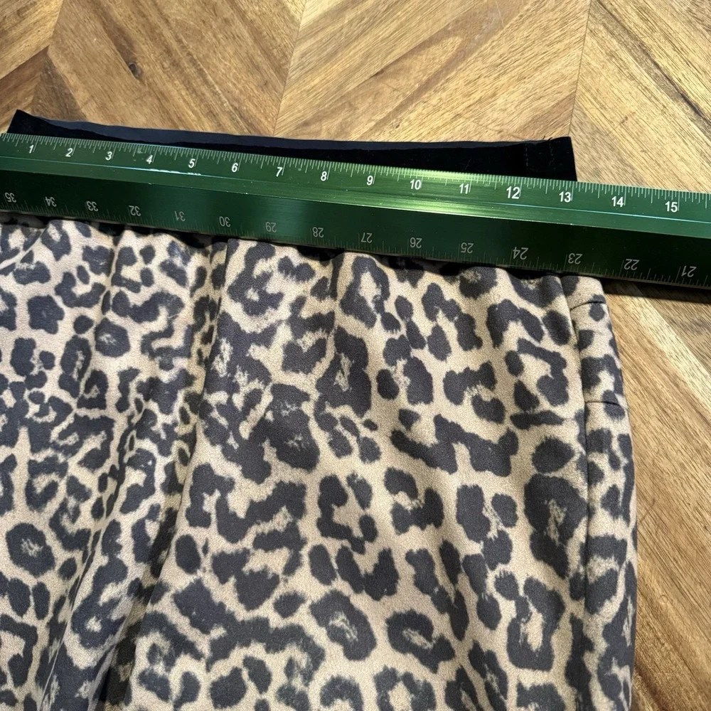 Zara Pants Leggings Leopard Print Lightweight‎ Pull On Women's Medium
